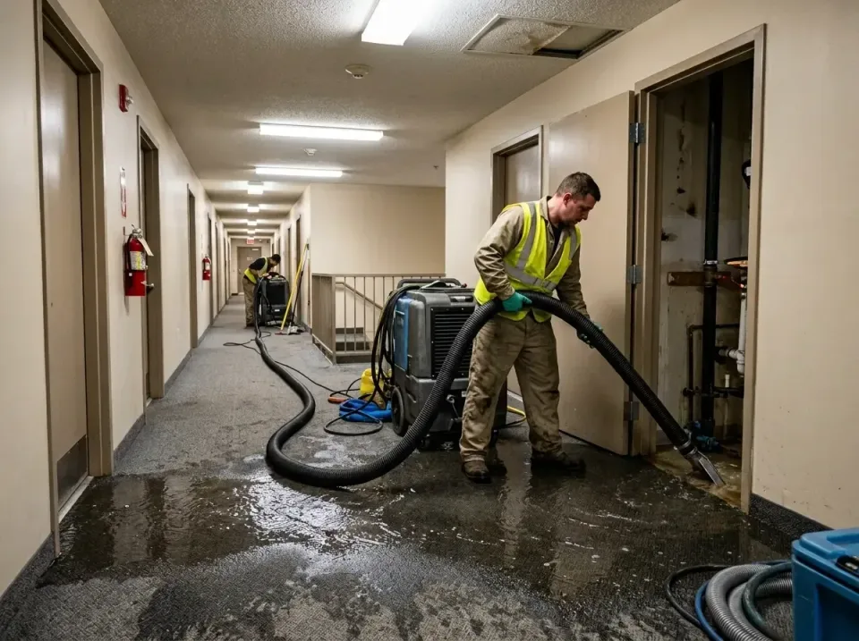 multi-unit-apartment-hallway-f-005 — frequently asked questions, Emergency Burst Pipe Water Extraction & Removal in Whisperi…